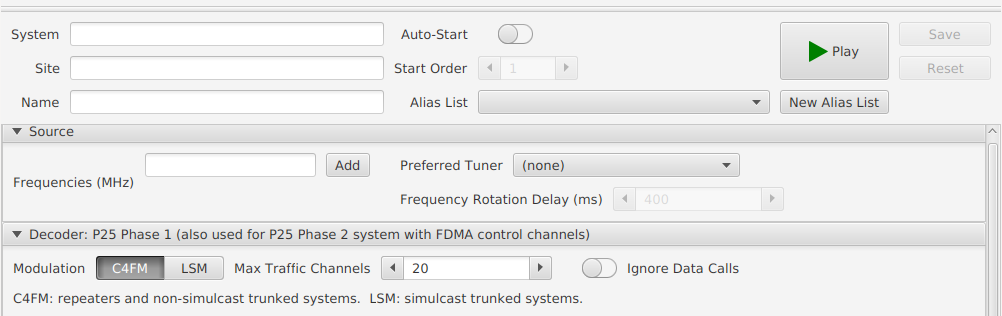 Configuring P25 trunked system in SDRTrunk
