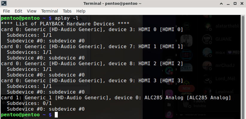 Listing audio output devices in SDRTrunk