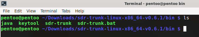SDRTrunk application binary ready to run