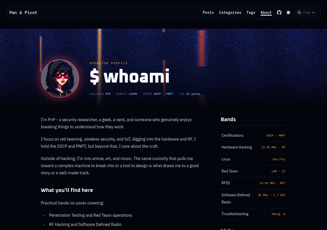 The About page